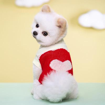 Multicolor Wool Knitted Sweater for Dogs - Two-Legged Warm Casual Pet Clothing