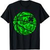 Basketball Shamrock Lucky Clover Irish St Patrick's Day Boys Cotton Men T Shirt S