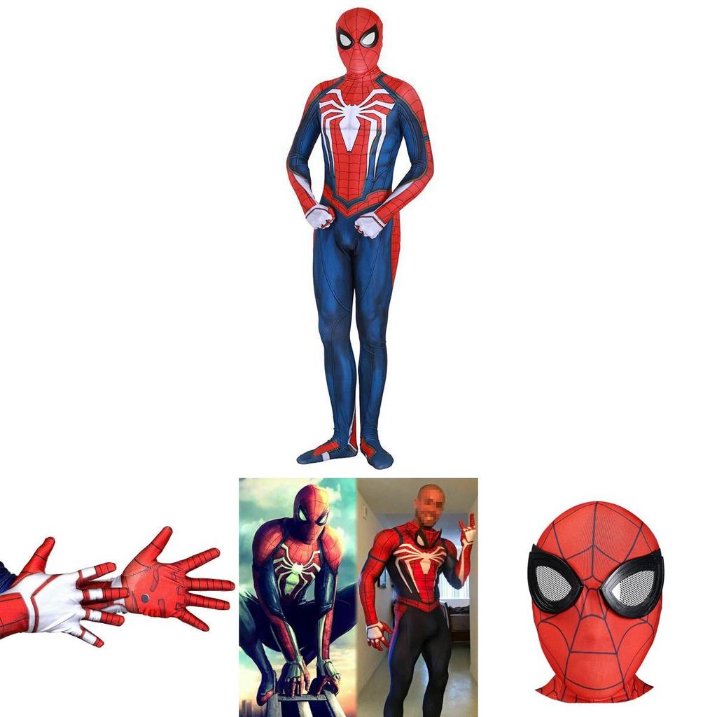 Kostium Cosplay Ps4 Insomniac Spider-man Druk 3d Dorosły Dzieci Strój Spidey Zentai Z Wykwintnym Wykonaniem I Oddychającego Materiału Lycra