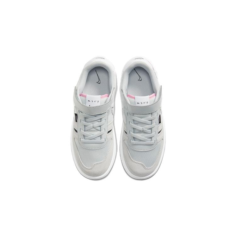 Nike Squash Type Low top Kids' Skateboarding Shoes Mist Gray Children Aged 3 7 Years Old CJ4120-002
