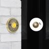 Retro Style Illuminates Doorbell Button Strong Metal Construction Easy Installation Suitable for Houses Apartments