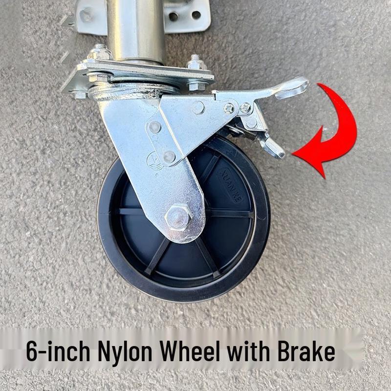 Outdoor Trailer Jack Guide Wheel with Brake