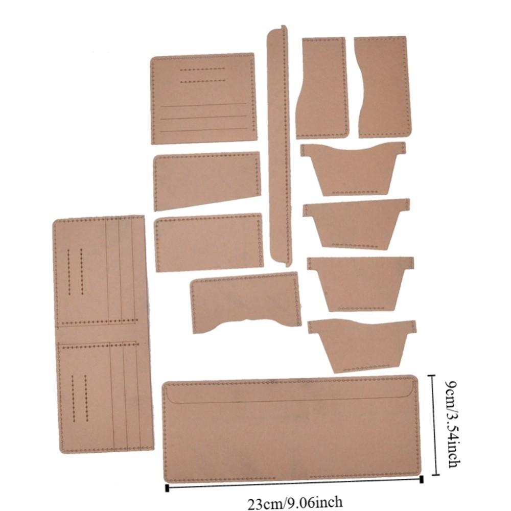 Acrylic Wallet Template Transparent with Punch Marks Purse Template Short Wallet 1:1 Ratio Leather Pattern Acrylic