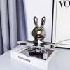 Sculpture Ceramics Colorful Plating Rabbit Storage Box Home Living Room Storage Tray Decorative Statue Bunny Ornament