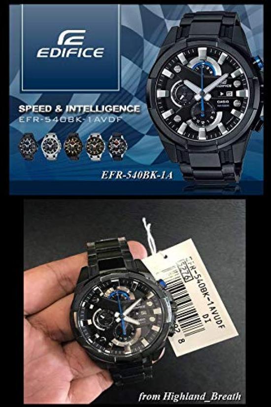 CASIO EDIFICE hodinky Racing chronograf analogový EFR-540BK-1A EFR-540BK-1 pánské [položka]