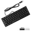 Wired Keyboard Ergonomic Design RGB Gaming Keyboard 61 Keys 60% PC Mechanical Keyboard RGB Backlit USB Interface Type