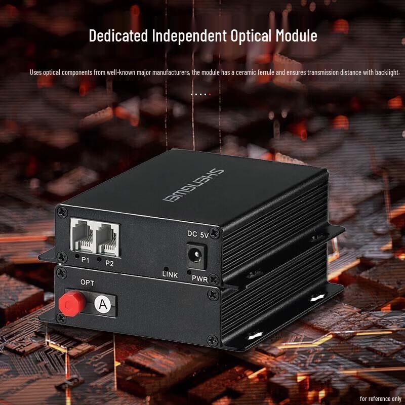 Shengwei BGDJ0200 2-Channel Telephone Fiber Optic Modem