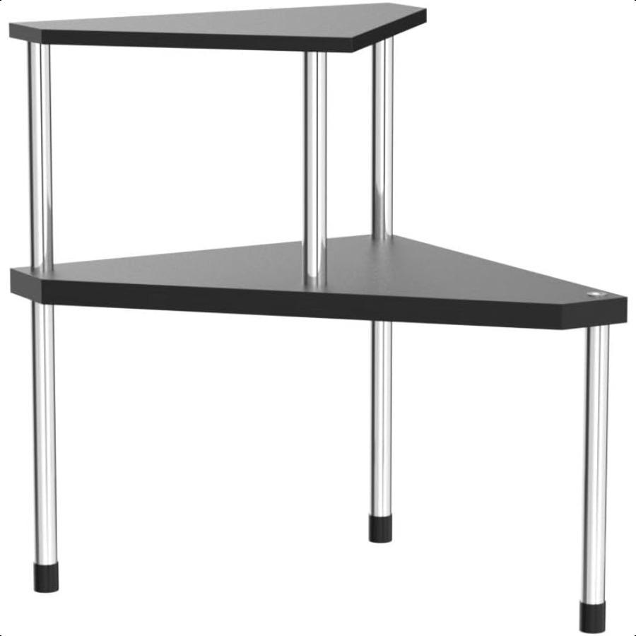 

Органайзер для ванной на столешницу над раковиной для туалетных принадлежностей, косметики, органайзер для кухонной столешницы, подставка для специй для соли, 2-ярусный угловой органайзер United States