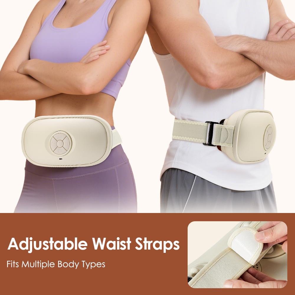 Multi Functional Bian Stone Rubbing Belly Instrument Red Light Rubbing Belly Divine Tool Abdominal Massager Warming Palace