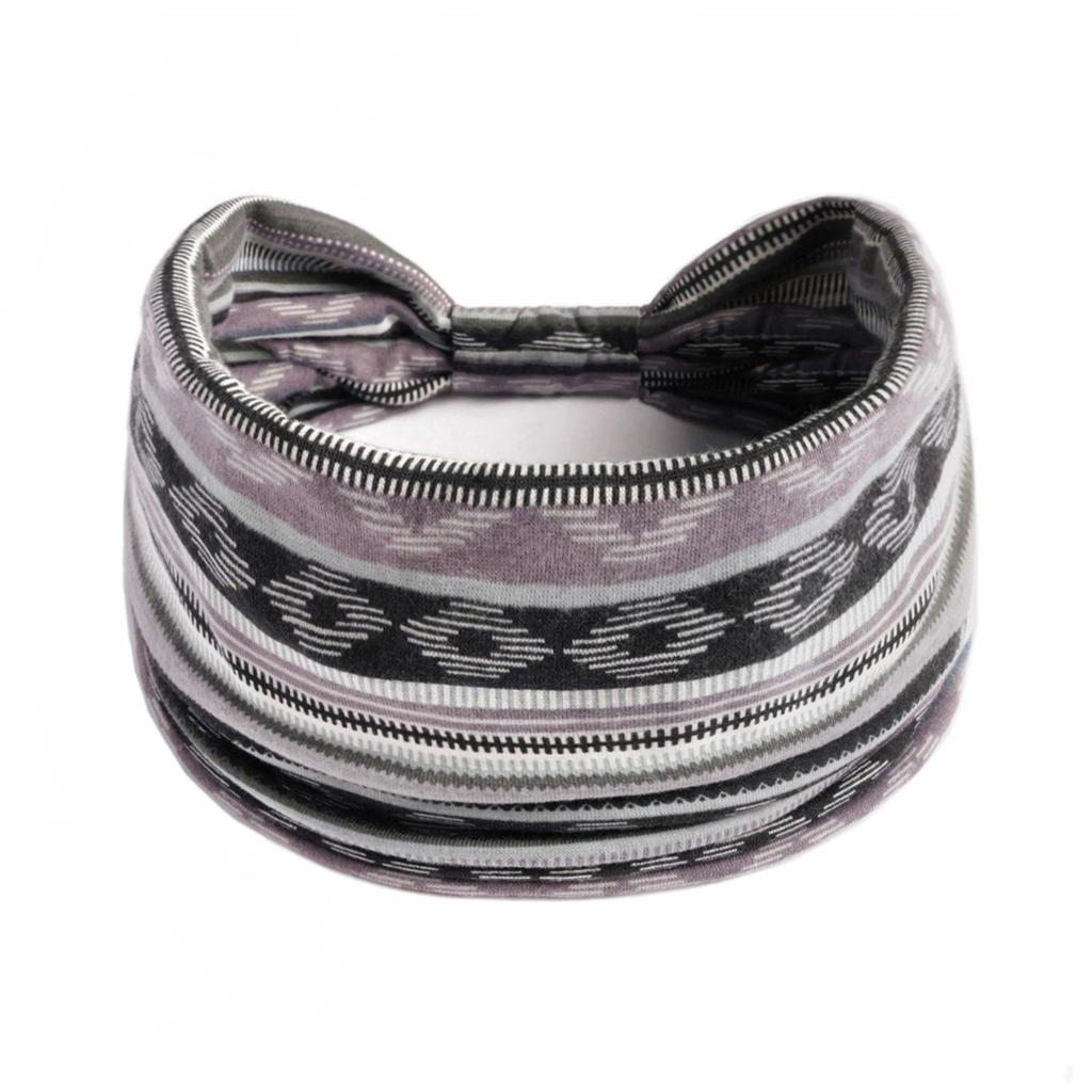 Women's Wide Retro-Style Elastic Sports Headband - Yoga & Hair Accessory