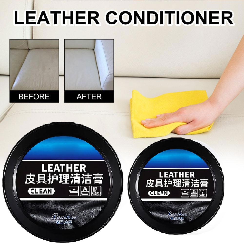 1/2/3PCS Leather Cleaner & Conditioner Cream No-Wash White Shoe Stain Remover Deep Cleans Leather Goods Restores Natural Shine