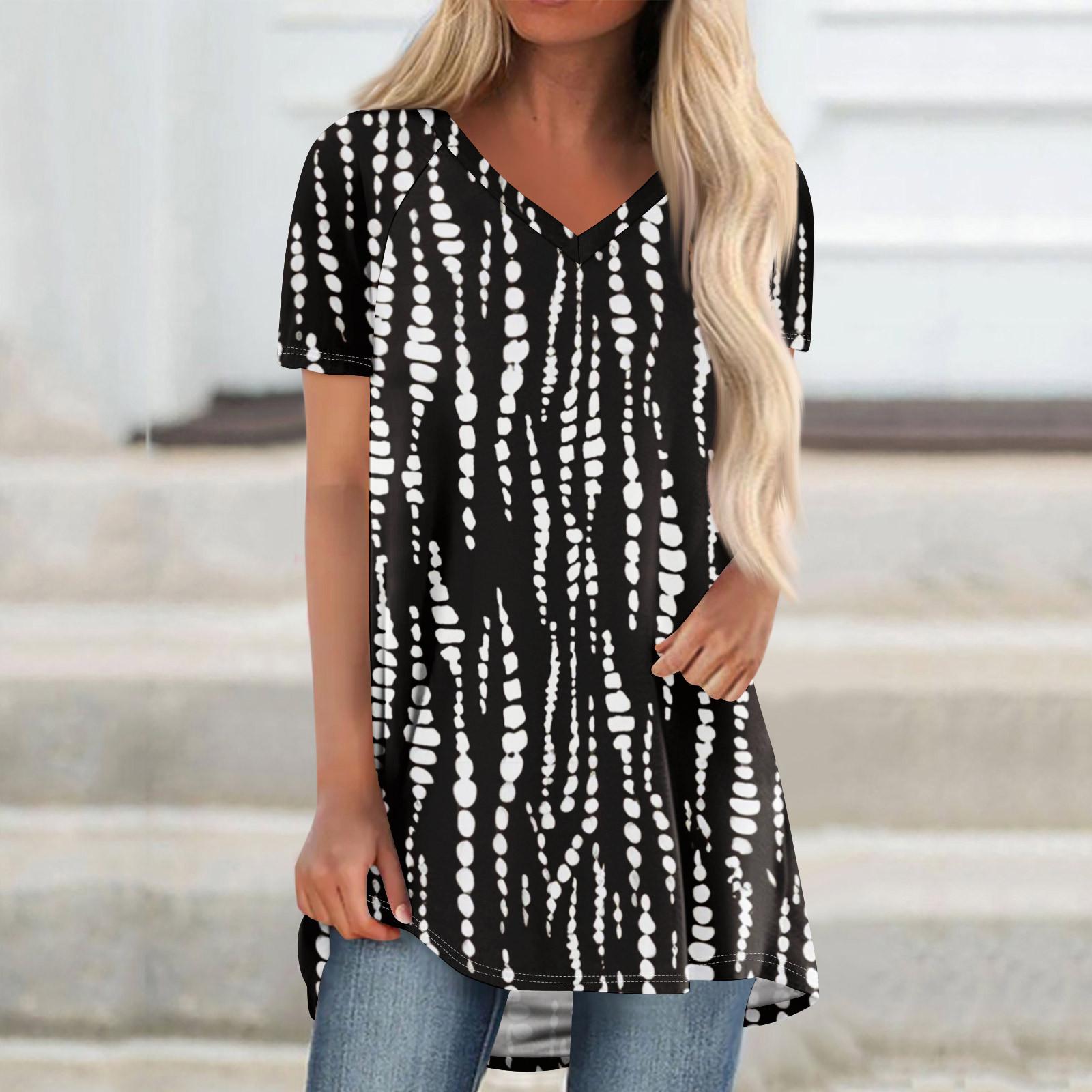 

Женские плиссированные свободные топы с короткими рукавами Плюс размер Повседневные топы с V-образным вырезом и короткими рукавами Повседневные летние футболки Женские топы Футболки Рубашки XL белый