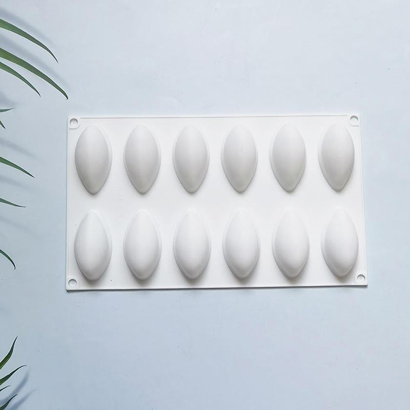 1Pc 12 Cavity Mango Silicone Cake Mold For Diy Chocolate Mousse Jelly Pudding Pastry Dessert Bread Bakeware Decorating Tools