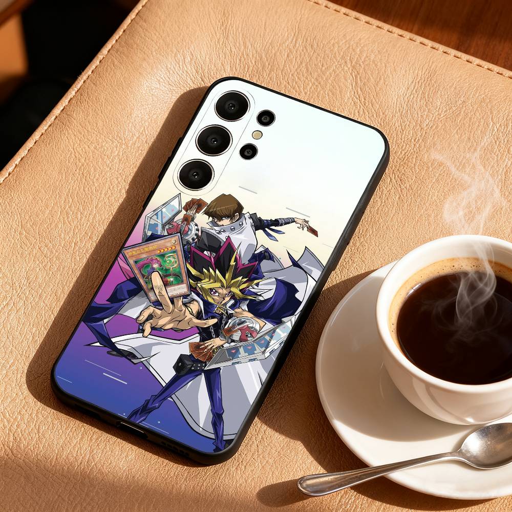 Yu-Gi-Oh Anime Phone Case For Samsung S26,S25,24,23,22,30,21,10,9,Ultra,Plus,Lite,FE Soft Black Case