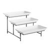 3-Tier Dessert Stand Fruits Pastries Appetizers Tray Elegant Display Rack for Buffet Tables Parties Modern Kitchen Organizer
