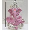 Gold and Silver Plated Ganesh Idol for Car Dashboard Ganesha Murti Ganpati Idol for Home Decor Puja Lord Ganesh Statue Gift