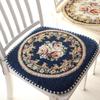 Chenille Non Slip Chair Cushion With Floral Pattern For Home Dining And Office