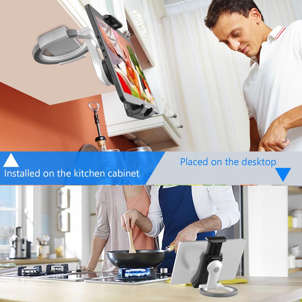 Universal Foldable Tablet Mobile Phone Stand Desktop Lazy Holder Adjustable Tablet Wall Mount Bracket Smartphone Holder For iPad