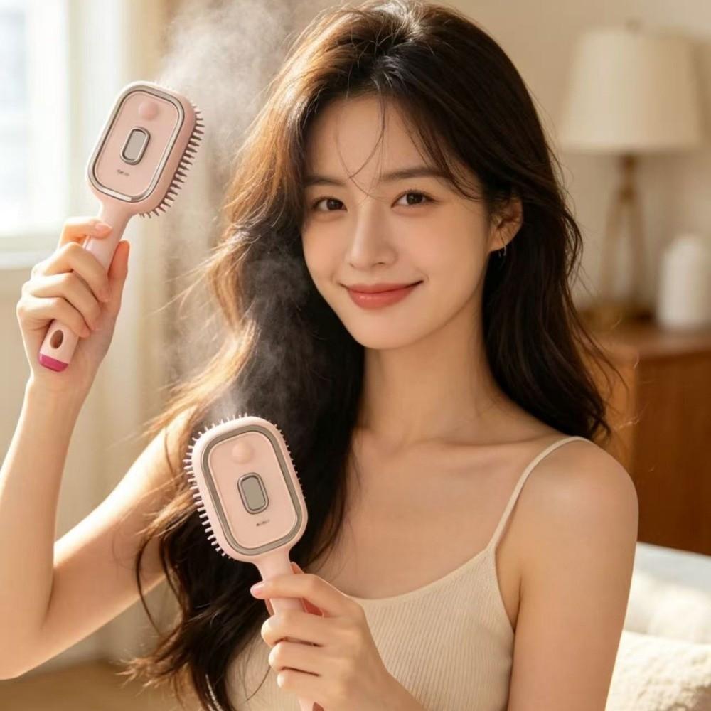 Hair Care Electric Spray Hair Brush Essential Oil 2-In-1 Misting Hair Brush  Barber Shop Salon