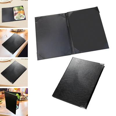Restaurant Menu Cover Book PU Leather Easy Updating Menu Noshery Bill Book