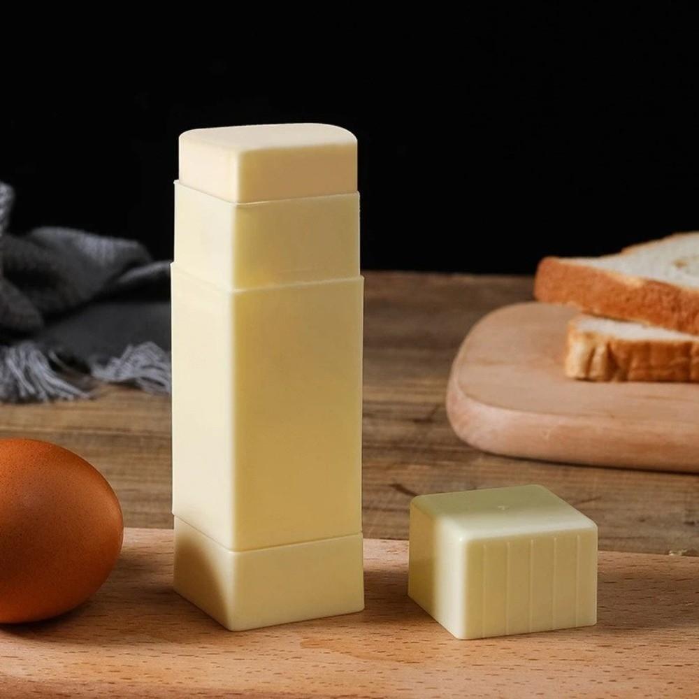 Portable Upright Rotary Butter Spreader Kitchen Tools with Lid Butter Dispenser Stick Plastic Cheese Keeper Case Kitchen