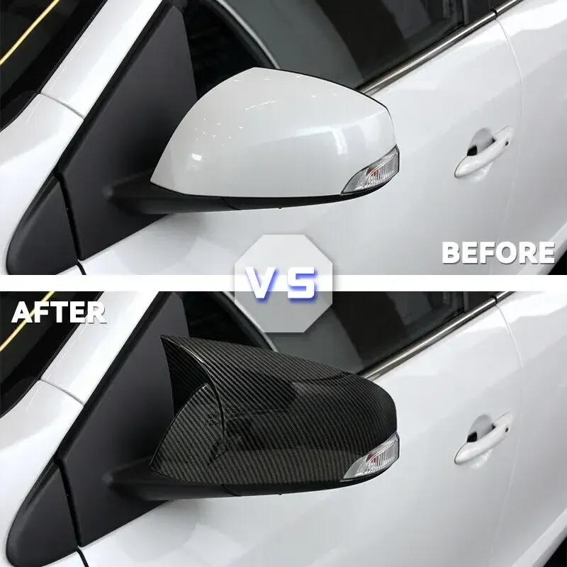 Für Renault Fluence 2011 2012 2013 2014 2015 Auto-Hupe-Stil Rückspiegel-Seitenspiegel-Abdeckung Flügelkappe Außentürgehäuse Schale Zierleiste