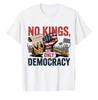 Political No Kings In Anti Authoritarian Protest Democracy Not Monarchy Regular short sleeve graphic t shirts new arrival
