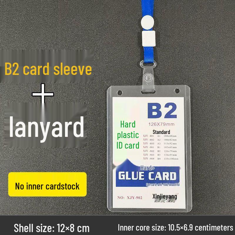 

Transparent PVC ID Card Holder - Random Colors, 10-Pack
