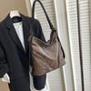 Large Capacity Anti-theft Backbag Women Europe and America Commute Shoulder Bag Designer Motorcycle Bag Pu Leather Bucket Totes
