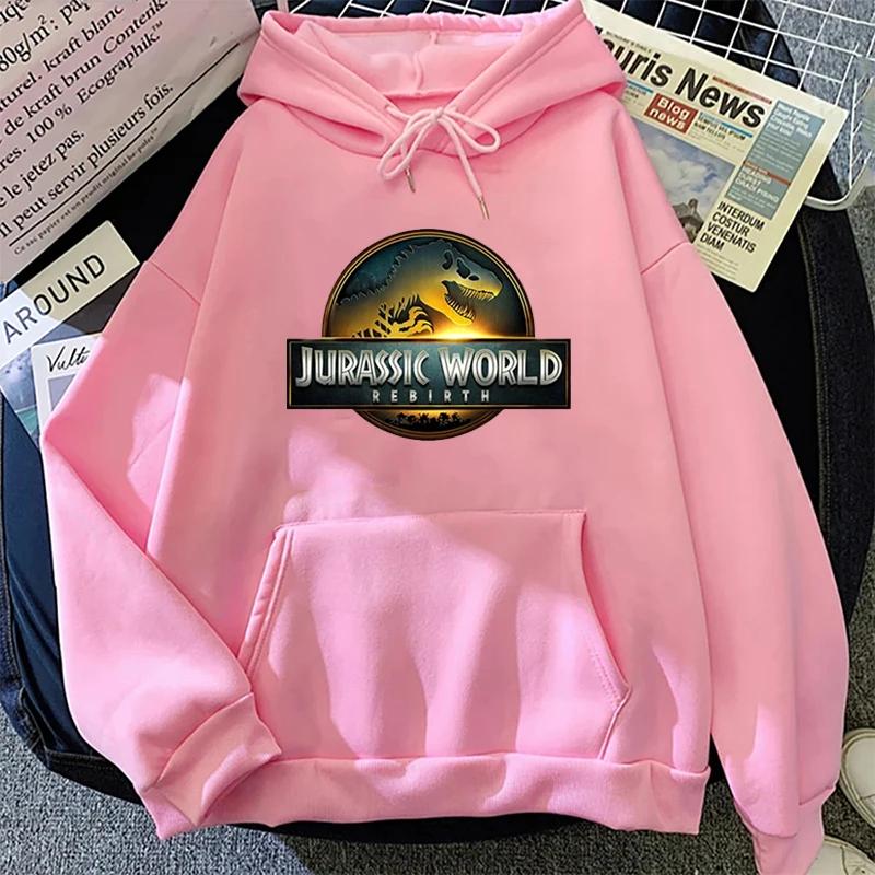 Men's Autumn Winter Hoodies Dinosaurs Garphic Printed Sweatshirt Unisex Casual Fashion O-Neck Long Sleeve Fleece Pullover