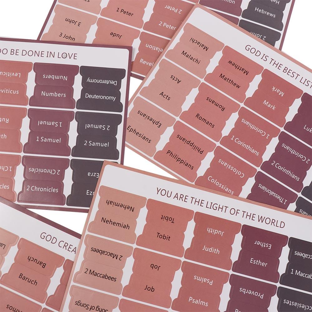 Removable Bible Index Writable Bible Label Book Accessories Bible Sticker Bookmark