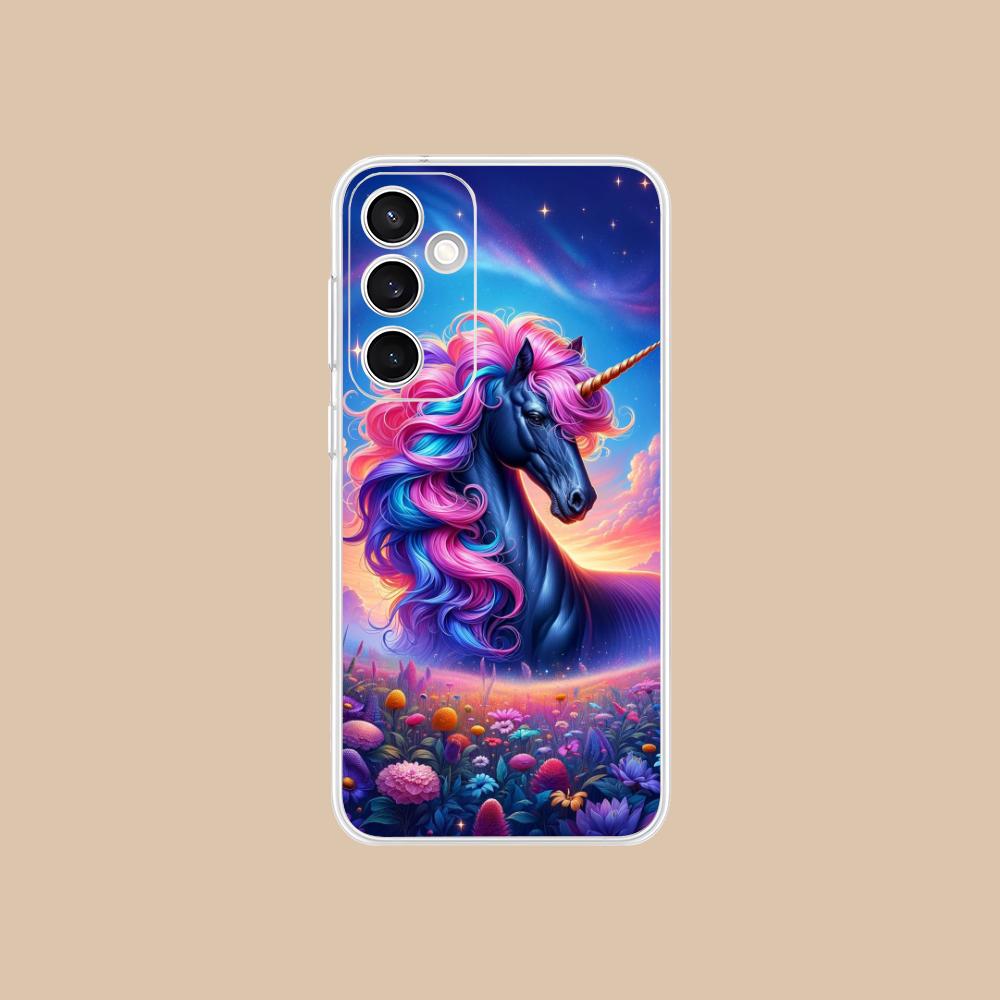 

Fantasy Unicorn Mobile Phone Case for Samsung Galaxy S25 S24 S23 S22 S21Plus FE Ultra Clear Colorful Cover Luxury Pretty Galaxy S25