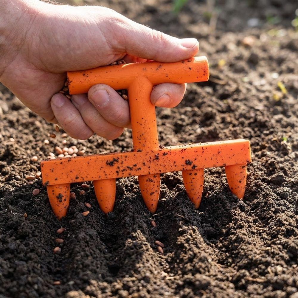 Manual Handheld Sowing Tool Plastic Depth Marker Tool Soil Hole Drilling Tool  for Beginner