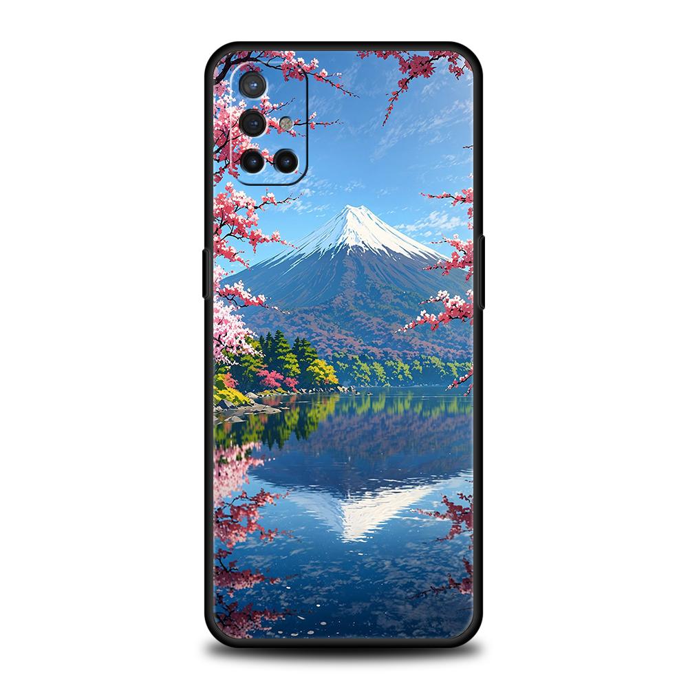 Phone Case For OnePlus 13 12 11 10 9 Pro 9T 13R 12R 10R 9R 9RT 10T 8T Nord 2T CE 3 5G N30 Cover Japan Mount Fuji Cherry blossom
