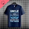 Unisexs Funny To Be An Uncle Again Slogan Tshirt Casual Fashion Streetwear 100 Cotton Short Sleeve Round Neck Tshirt