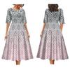 2025 Women's Dress Summer Short Sleeve High Quality Dress Soft Fabric Art Maxi Summer Polynesian Custom Maxi Dress