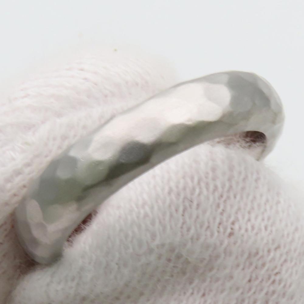 Used TIFFANY&Co. Ring Hamard EU#49 K18 white gold/diamond 6.48g Silver 1PD