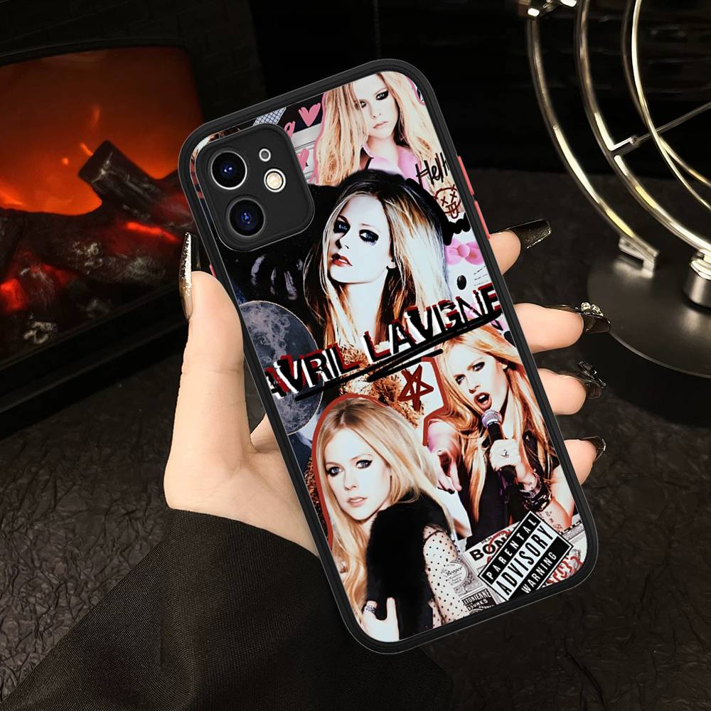 Avril Ramona Lavigne Phone Case For IPhone 16e 16 15 14 13 12 11 Pro Max X XS Max Plus Matte Clear