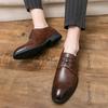 Luxury Business Oxford Leather Shoes Men Breathable Formal Dress Shoes Male Office Wedding Flats Footwear Derby Shoes