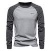 Distressed US Flag Print Long Sleeve T-Shirt, Casual Men's Top