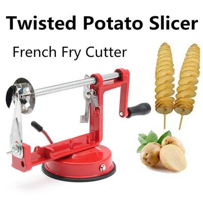 Utensili da cucina per affettare verdure in acciaio inossidabile con taglierina a spirale per patate