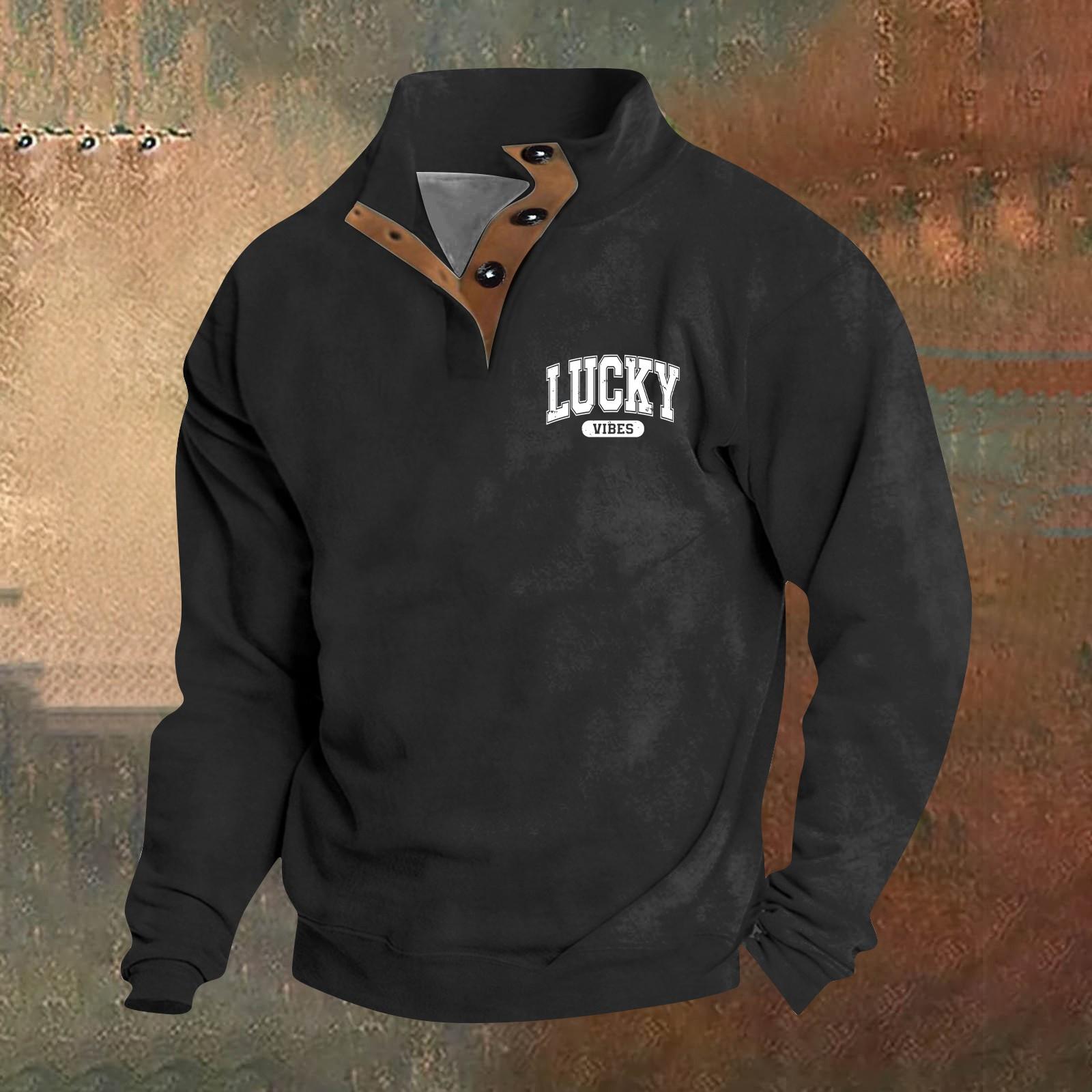 

Мужской круглый вырез с длинным рукавом, пуловер с принтом ко Дню святого Валентина, парная толстовка L чёрный