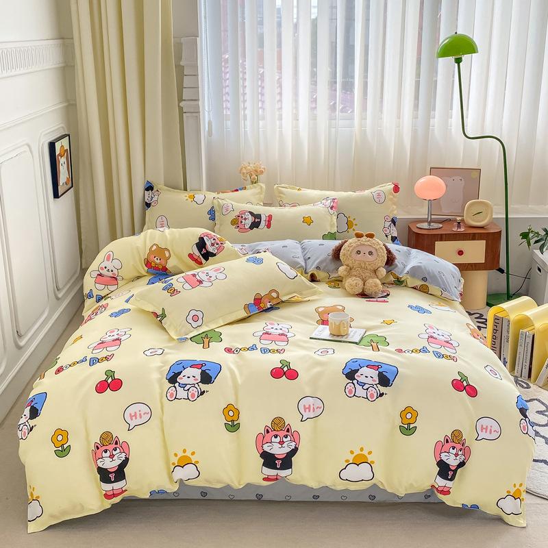 Four-piece Quilt Cover, Sheets, Bedding, Dormitory Three-piece Set