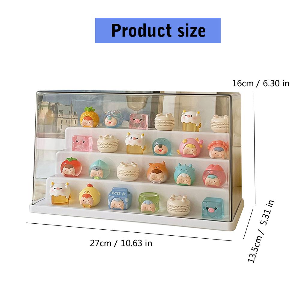 Premium Acrylic Showcase Dustproof Display Box For Collectibles Clear Storage Cabinet For Models And Trinket Storage