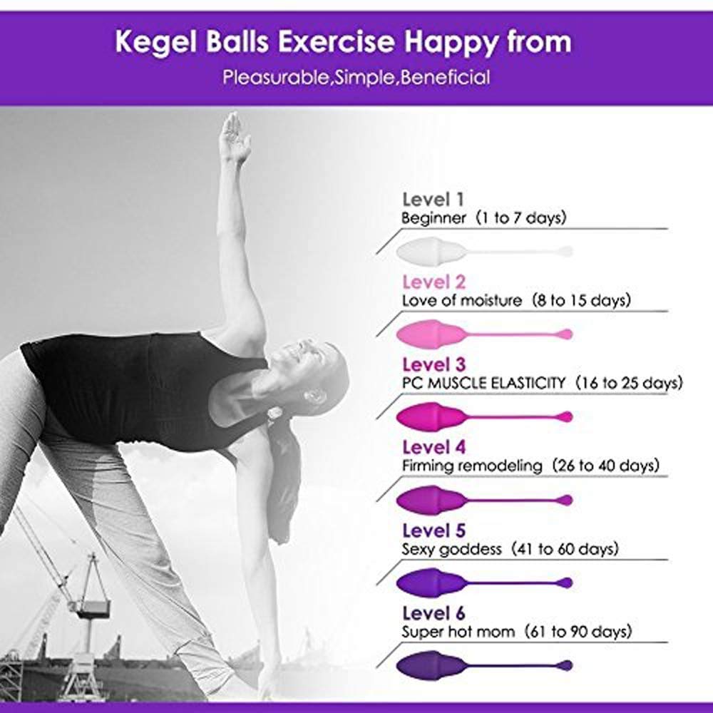 Kegel Exercise Kegel for Bladder Control and Postpartum Pelvic Floor Set of 6 Premium Silicone Kegel Exercise Equipment for Beginner To Advanced