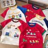 Boys' Japanese Style Short-Sleeve T-Shirt - Summer 2026 Collection, Round Neck, In Stock