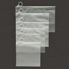 50pcs Transparent and Frosted Plastic Storage Bags with Zipper and Ring Pull for Gift Bags Makeup Stationery and Travel