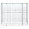 Gabion with Lid 250x100x200 Cm Galvanized Iron