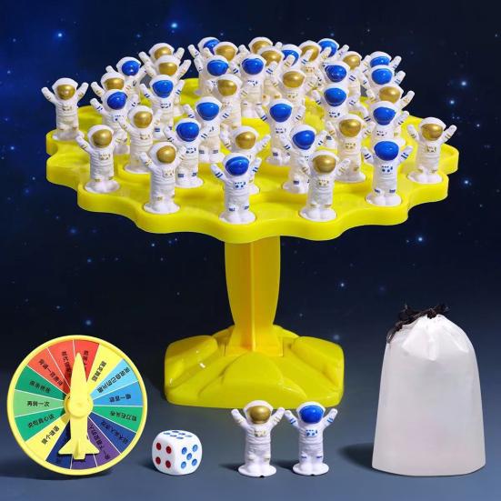 1/2 Sets Astronaut Balance Tree Toy Kids Logic Thinking Focus Training Interactive Balance Game Toddlers Boys Girls Educational Strategic Board Game