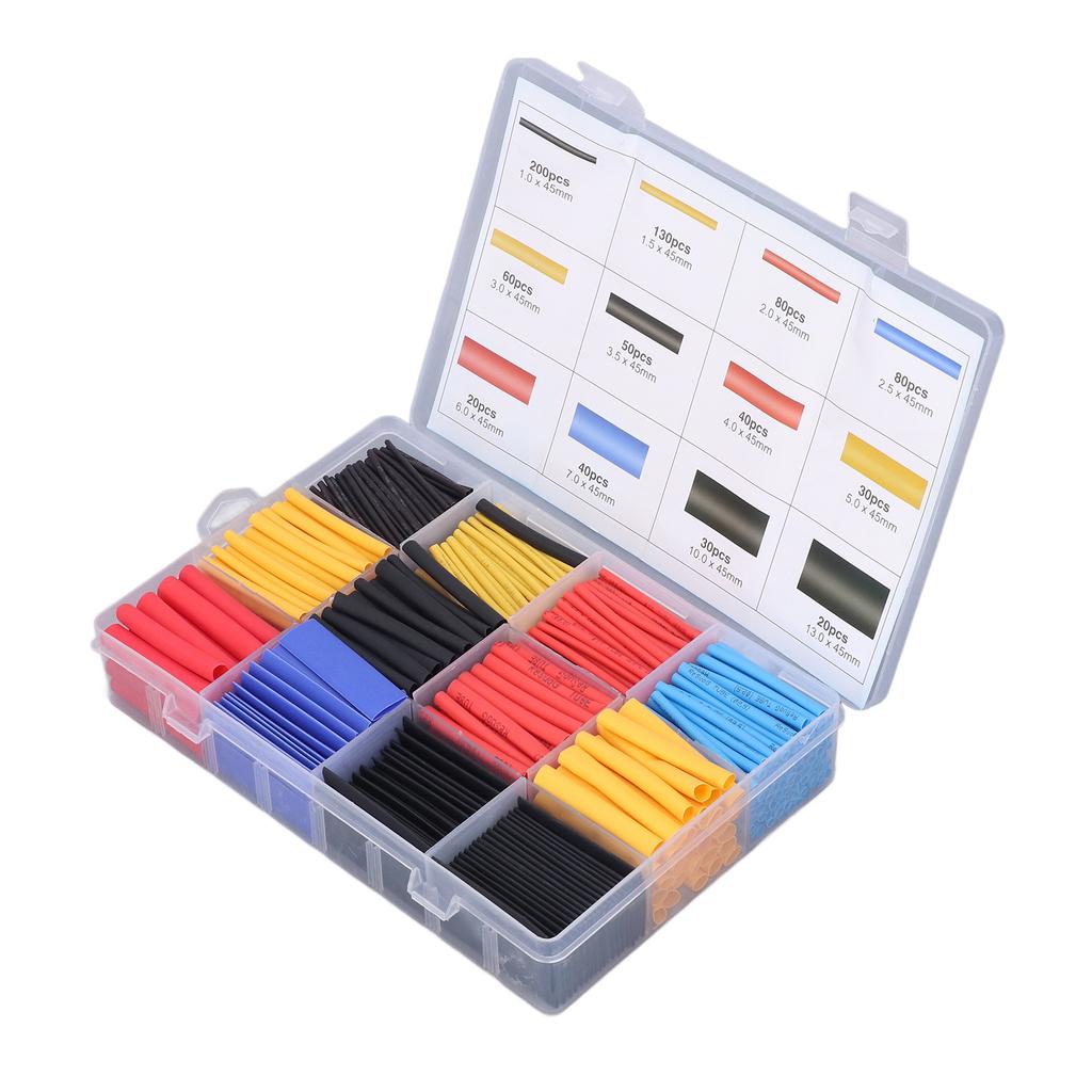 780 Pcs/Sets Insulated Heat Shrink Tube 2: 1 Waterproof Heat Shrinkable Tubes Kit for Wires